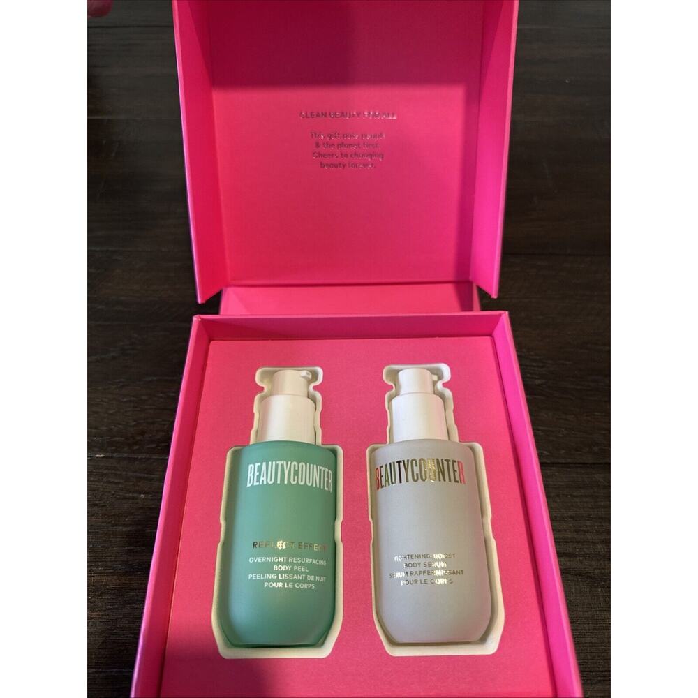 Beautycounter Renew You Body Duo Reflect Effect Body Peel & Tightening Serum Set